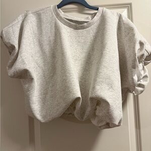 Gray Women's Crop top